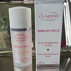 NIB Clarins Paris Bright Plus Total Brightening Serum 1 Fl oz